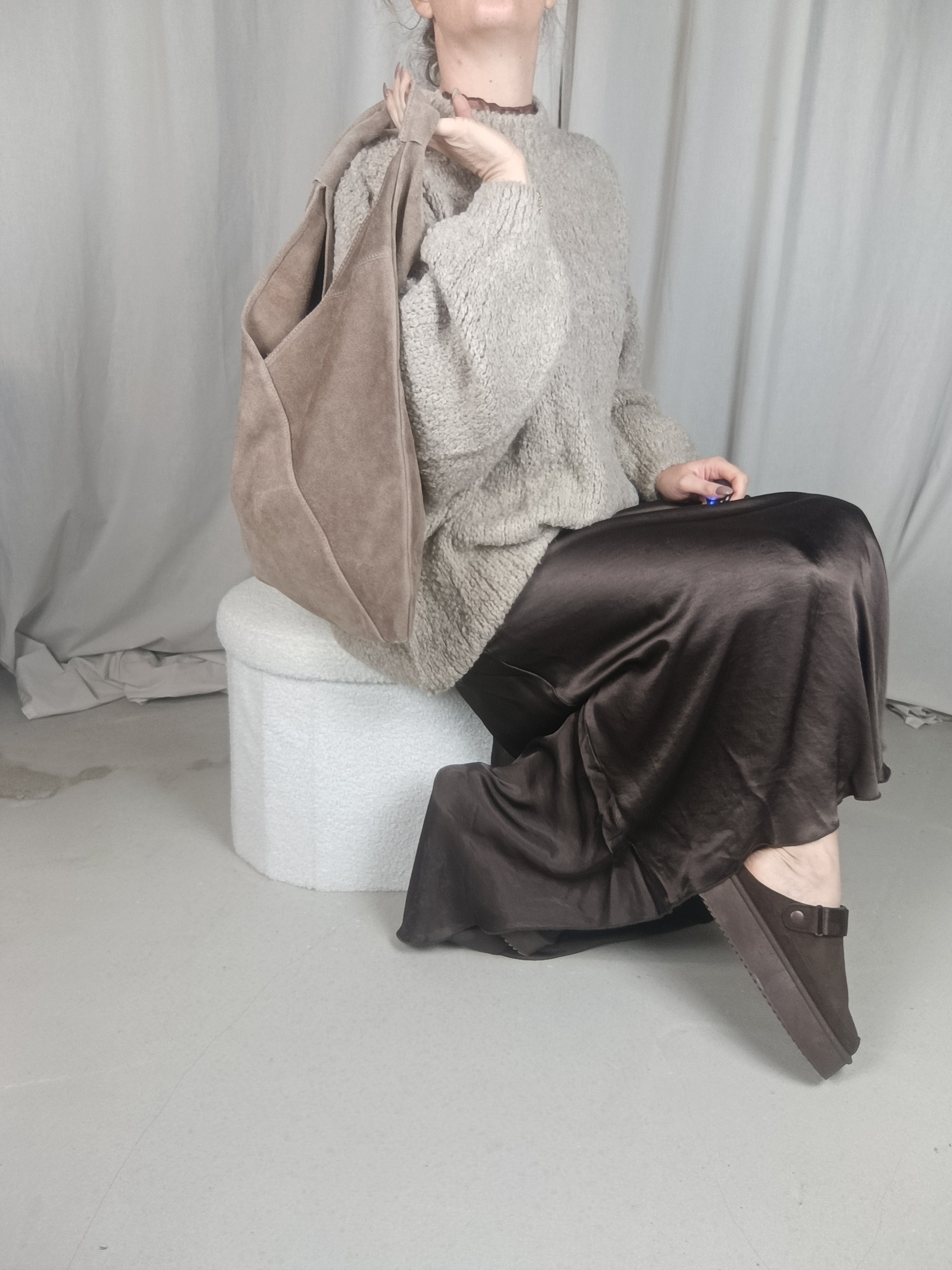LÉONIE - Sac hobo en cuir