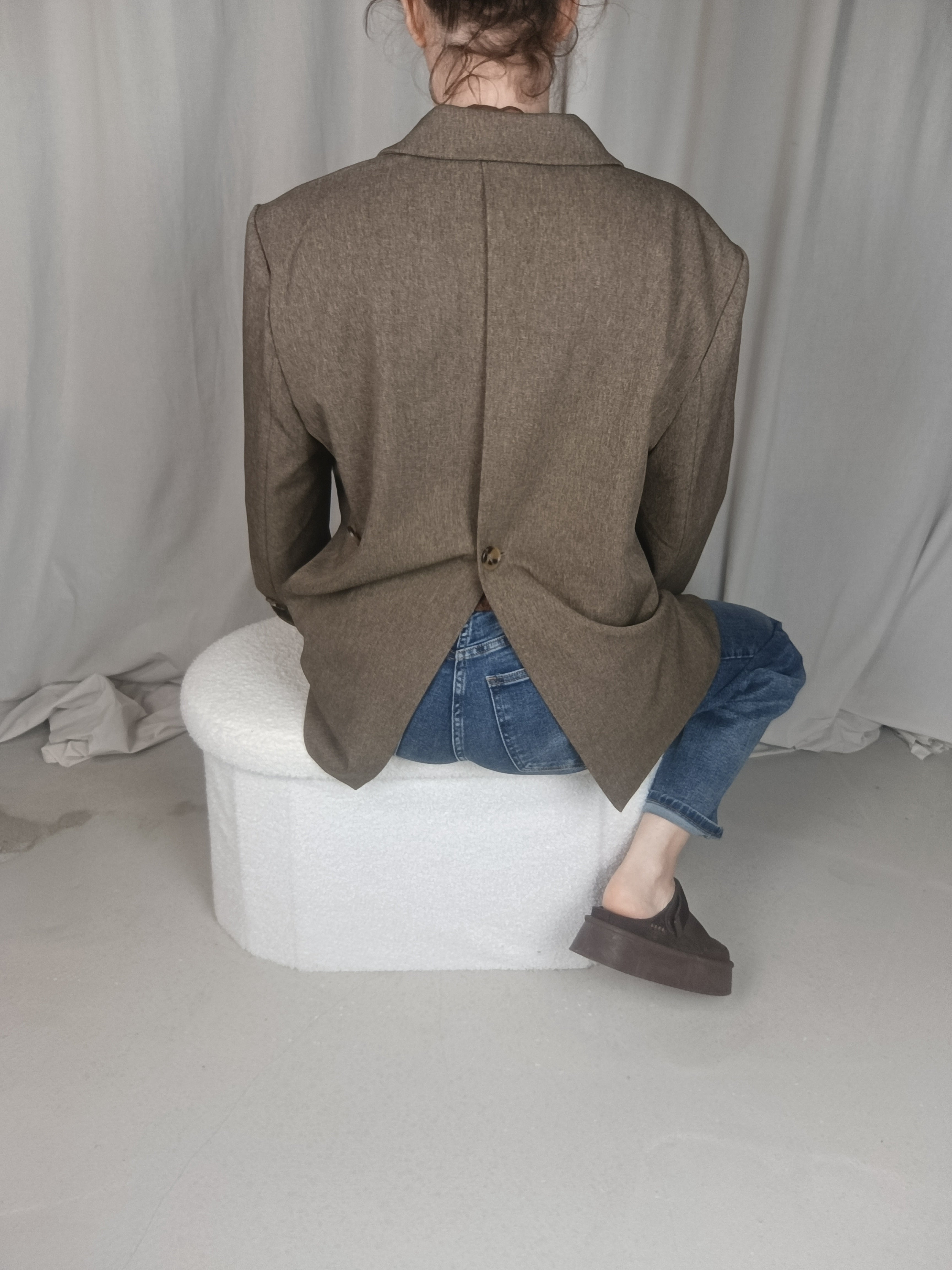 LONY - Veste blazer oversize ouverte dos