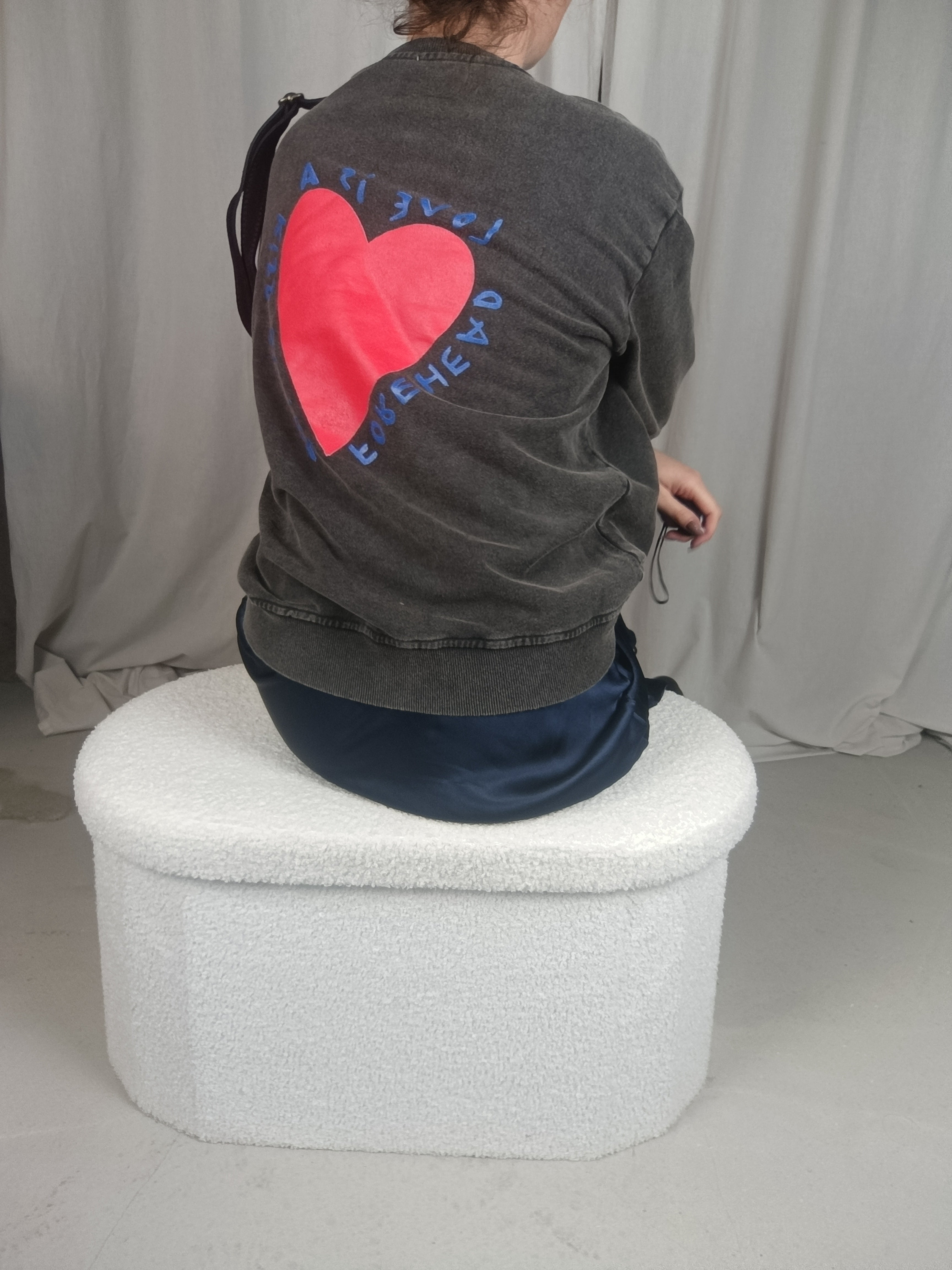 JULES - Sweat oversize gris