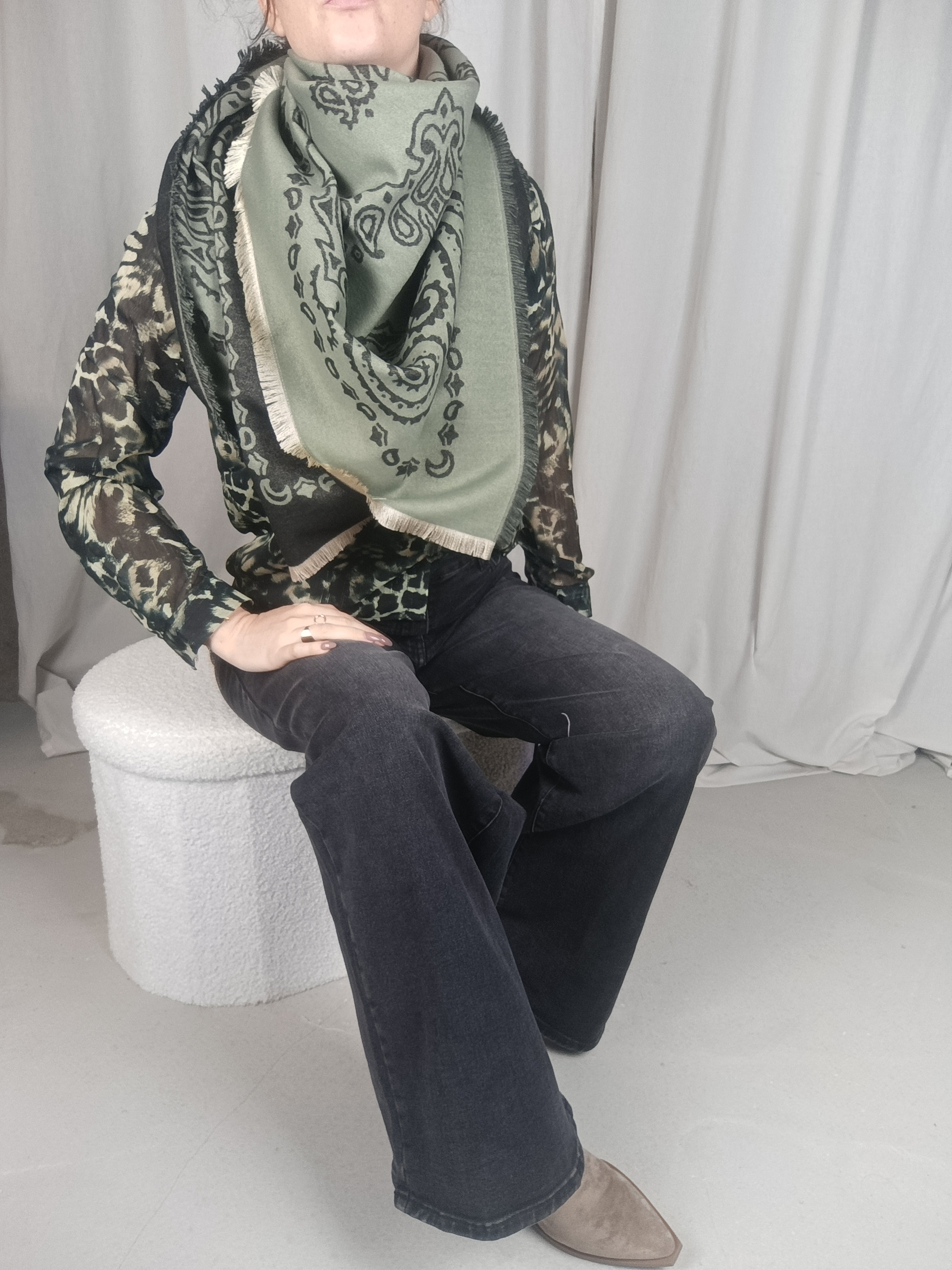 NOA - Foulard "bandana" réversible