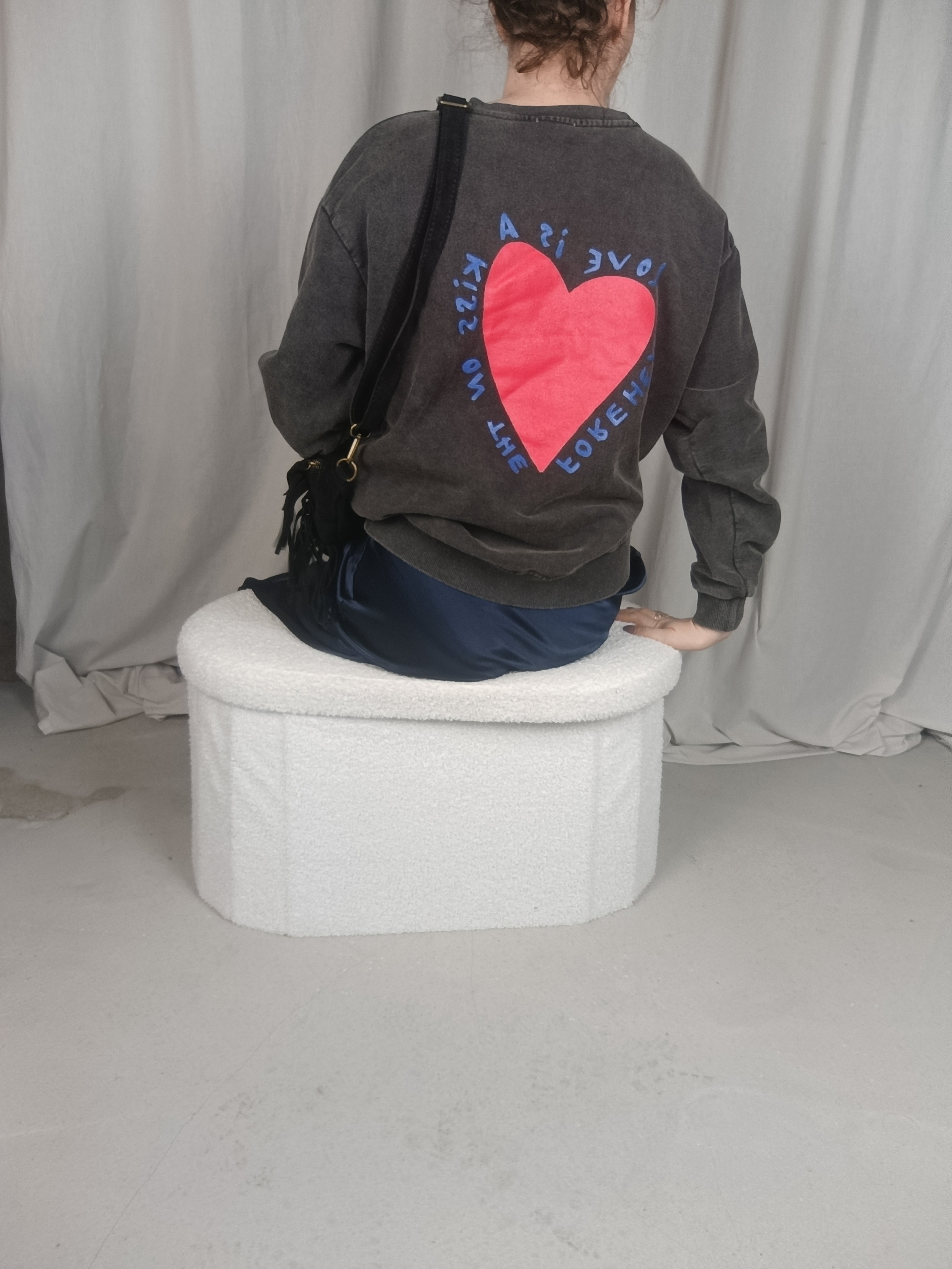 JULES - Sweat oversize gris