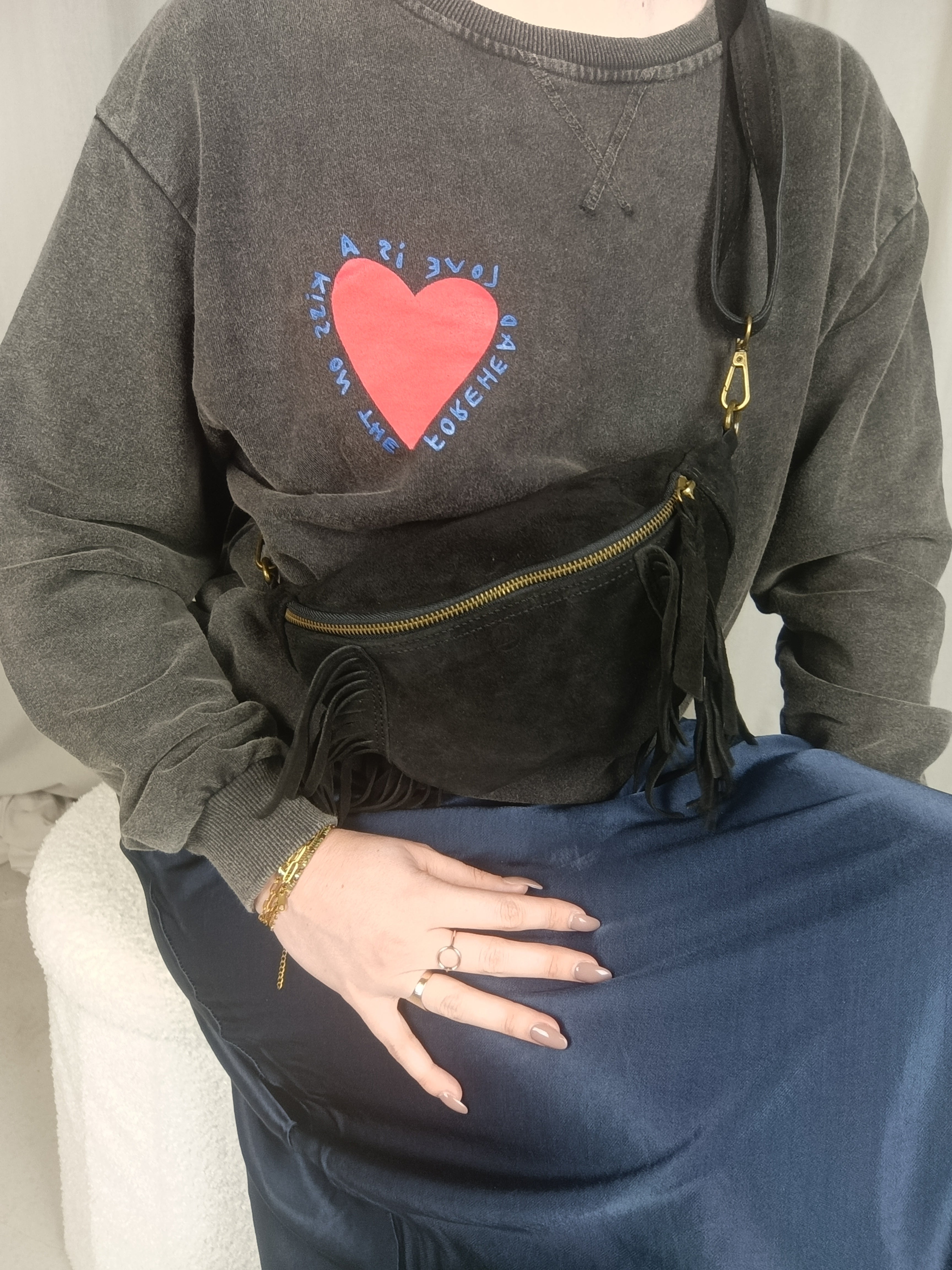JULES - Sweat oversize gris