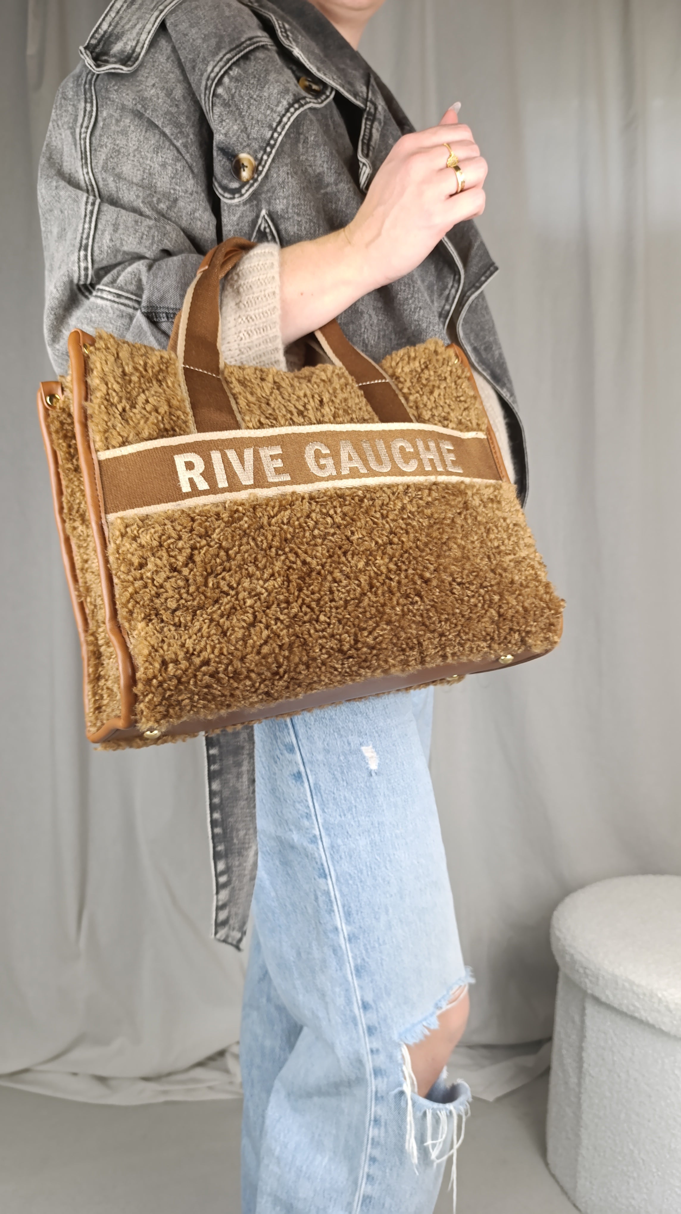 RIVE GAUCHE camel - Sac moumoute avec bandoulière