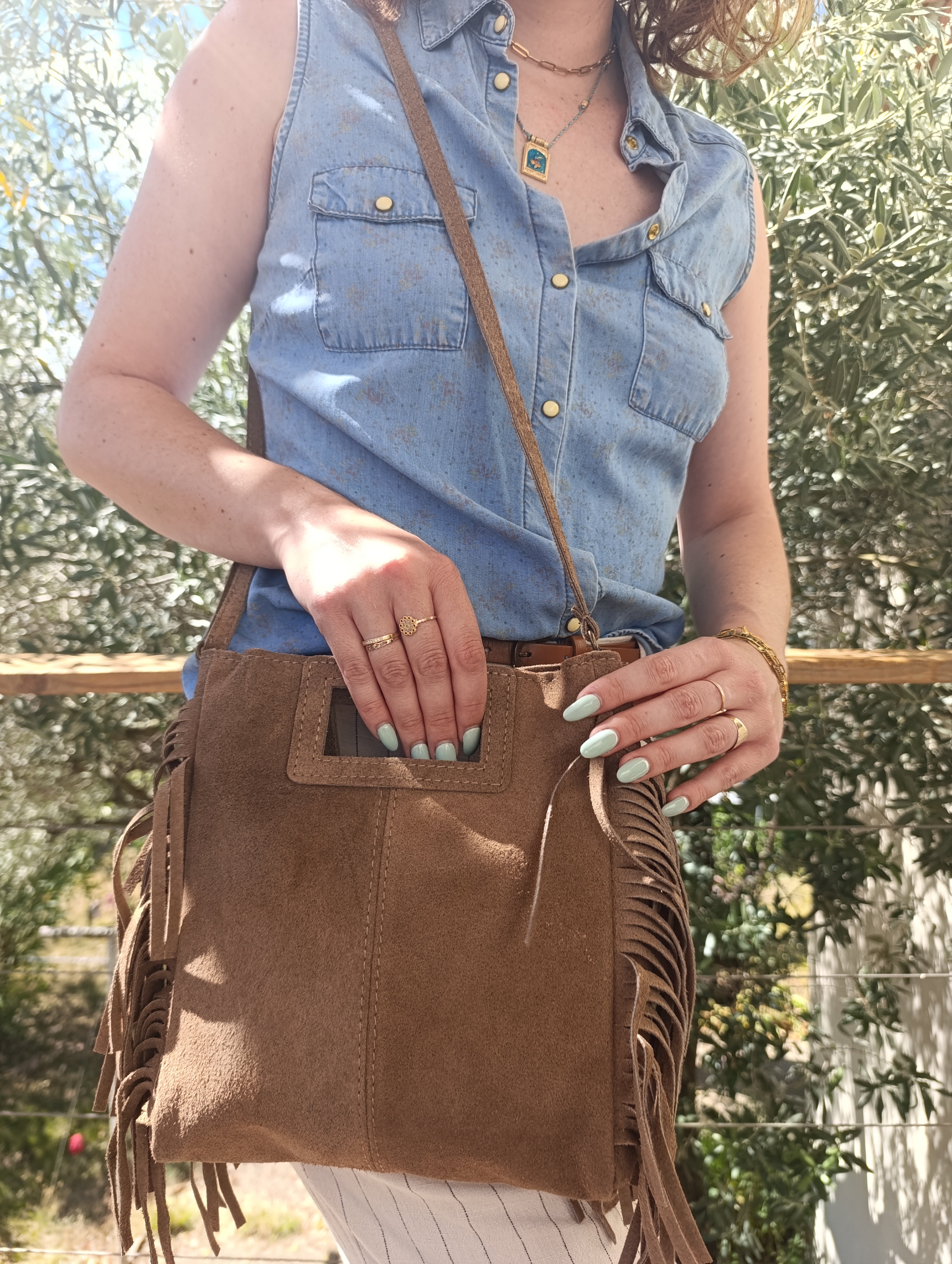 LOLA - Sac à main et/ou à bandoulière avec franges
