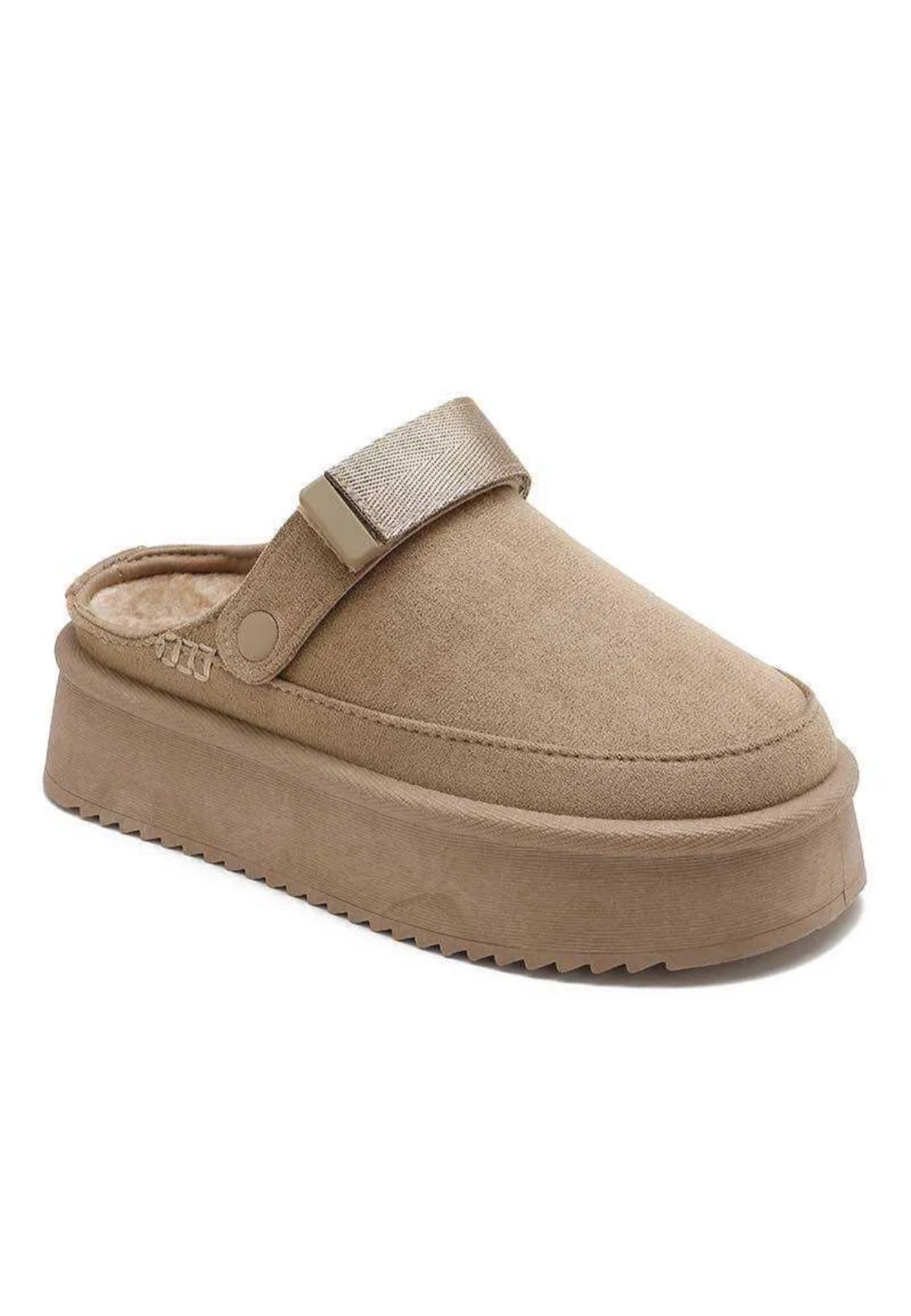 ZOÉ beige - Mule inspi UGGY