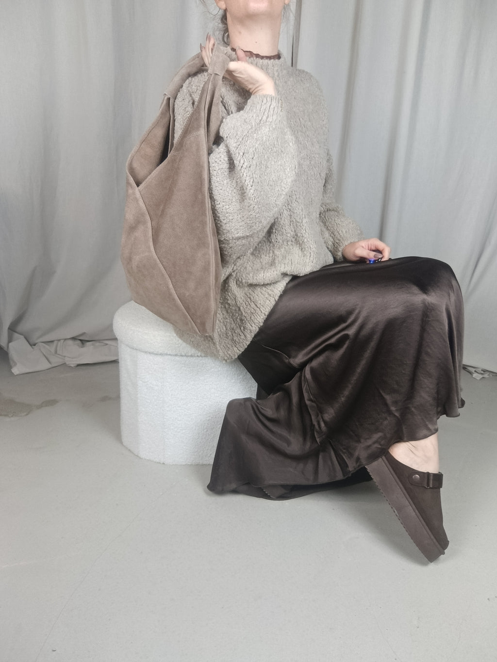 LÉONIE - Sac hobo en cuir