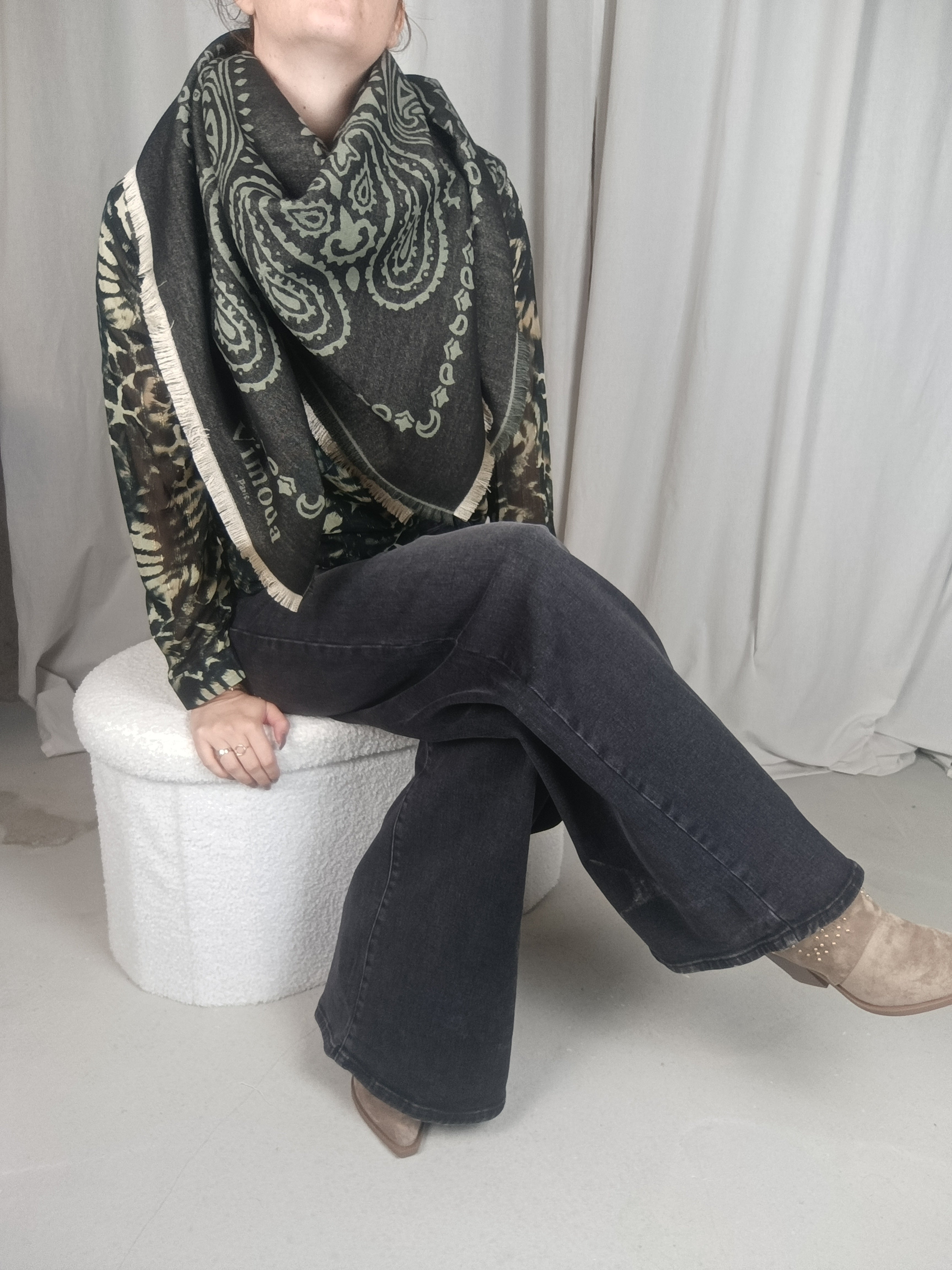 NOA - Foulard "bandana" réversible