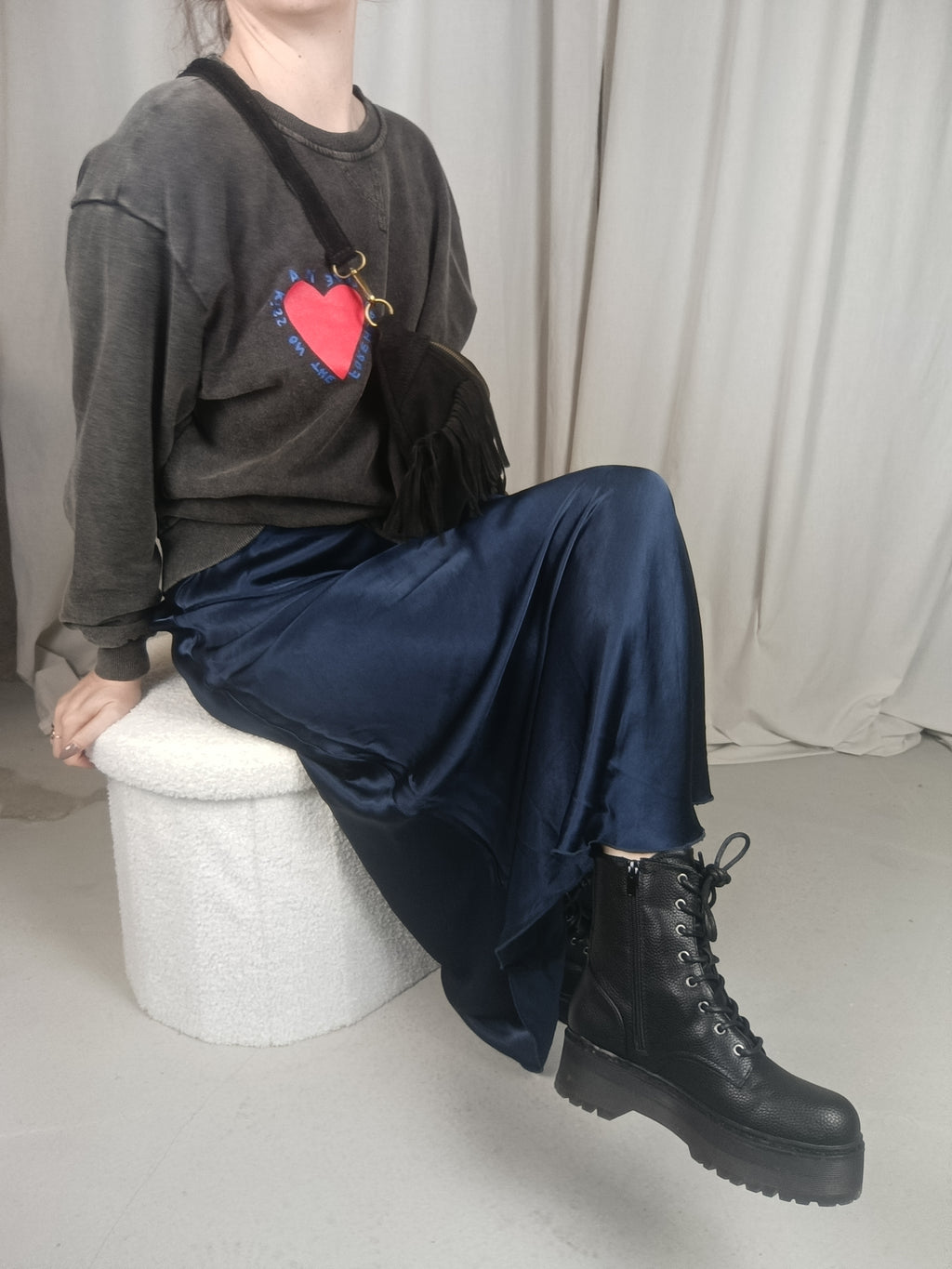 JULES - Sweat oversize gris