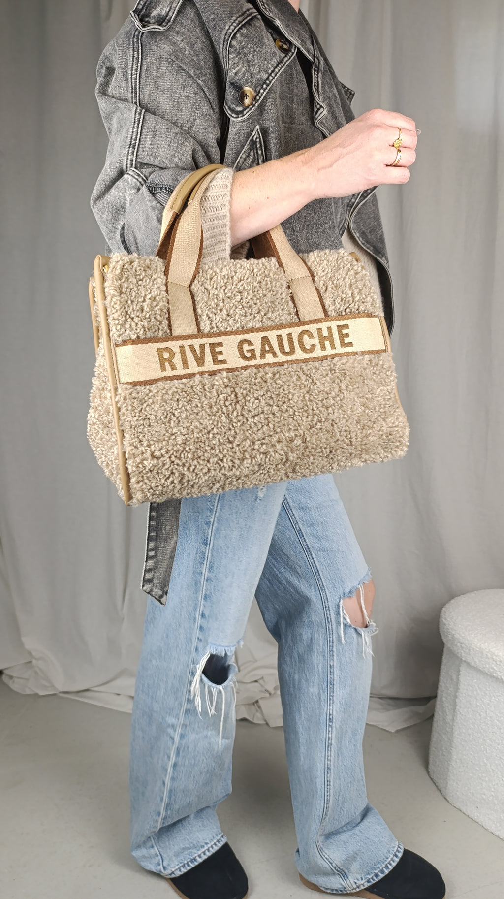 RIVE GAUCHE beige - Sac moumoute avec bandoulière
