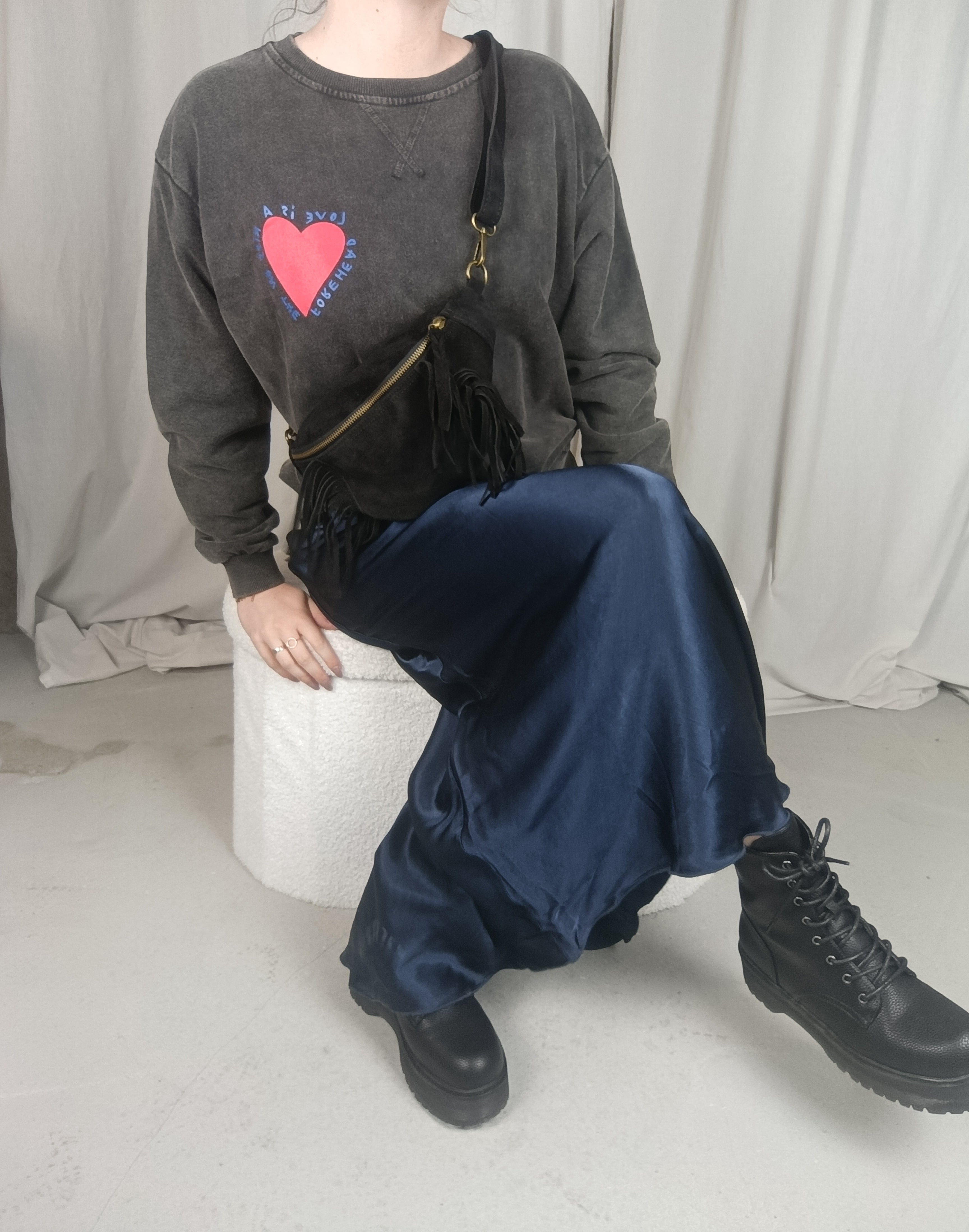 JULES - Sweat oversize gris