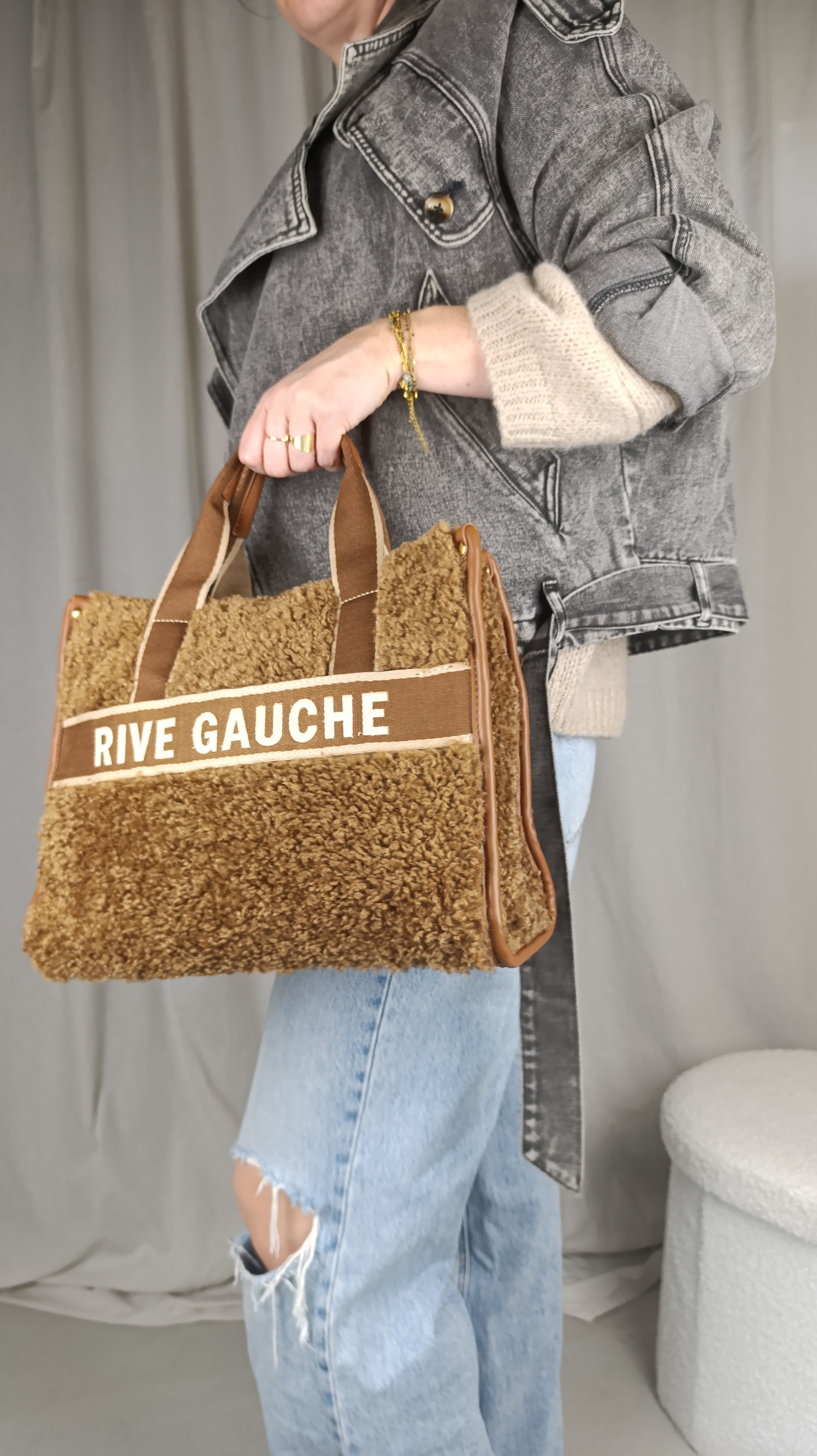 RIVE GAUCHE camel - Sac moumoute avec bandoulière