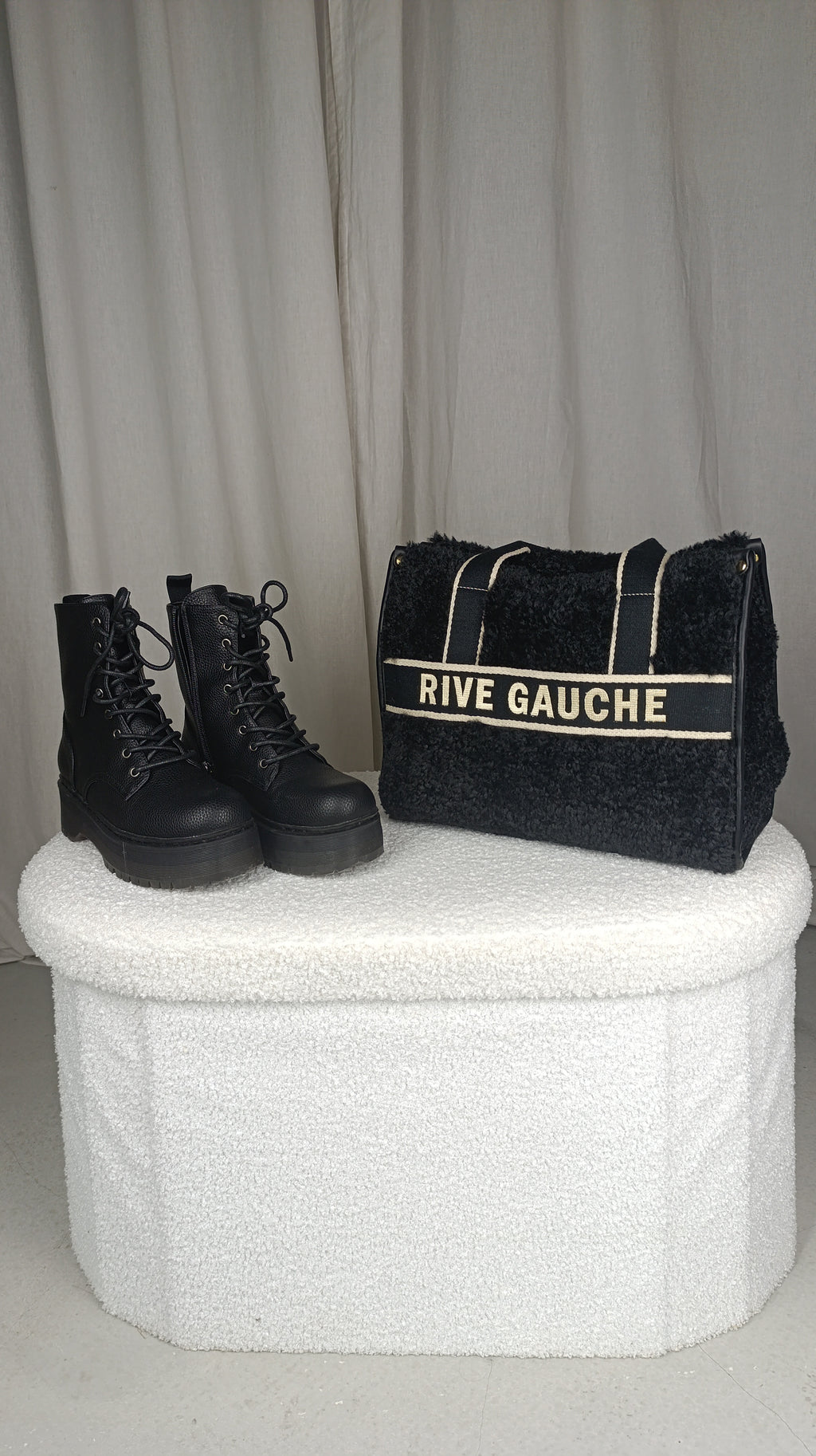 RIVE GAUCHE noir - Sac moumoute avec bandoulière