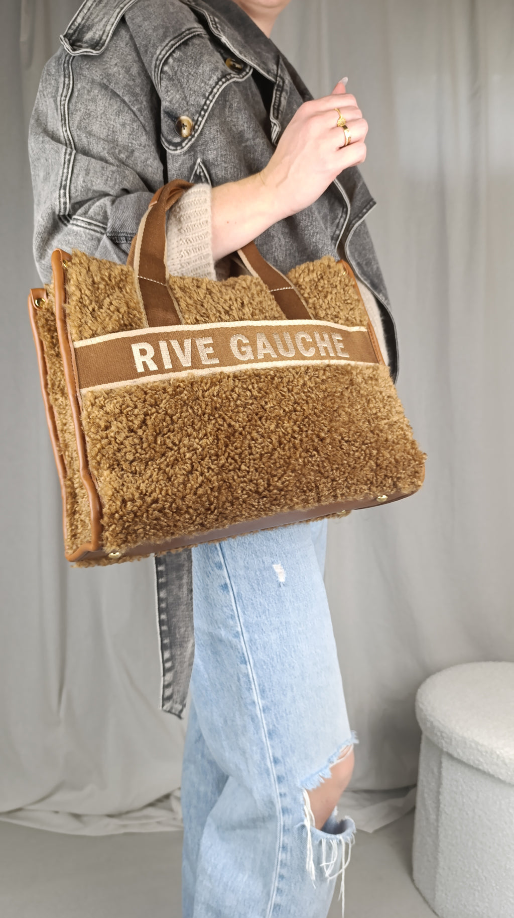 RIVE GAUCHE camel - Sac moumoute avec bandoulière
